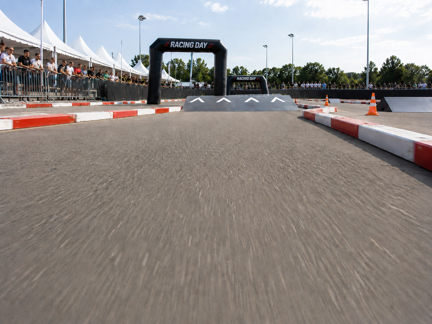 view from FPV car