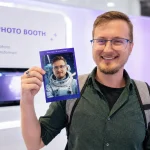 guy with photo from ai photobooth