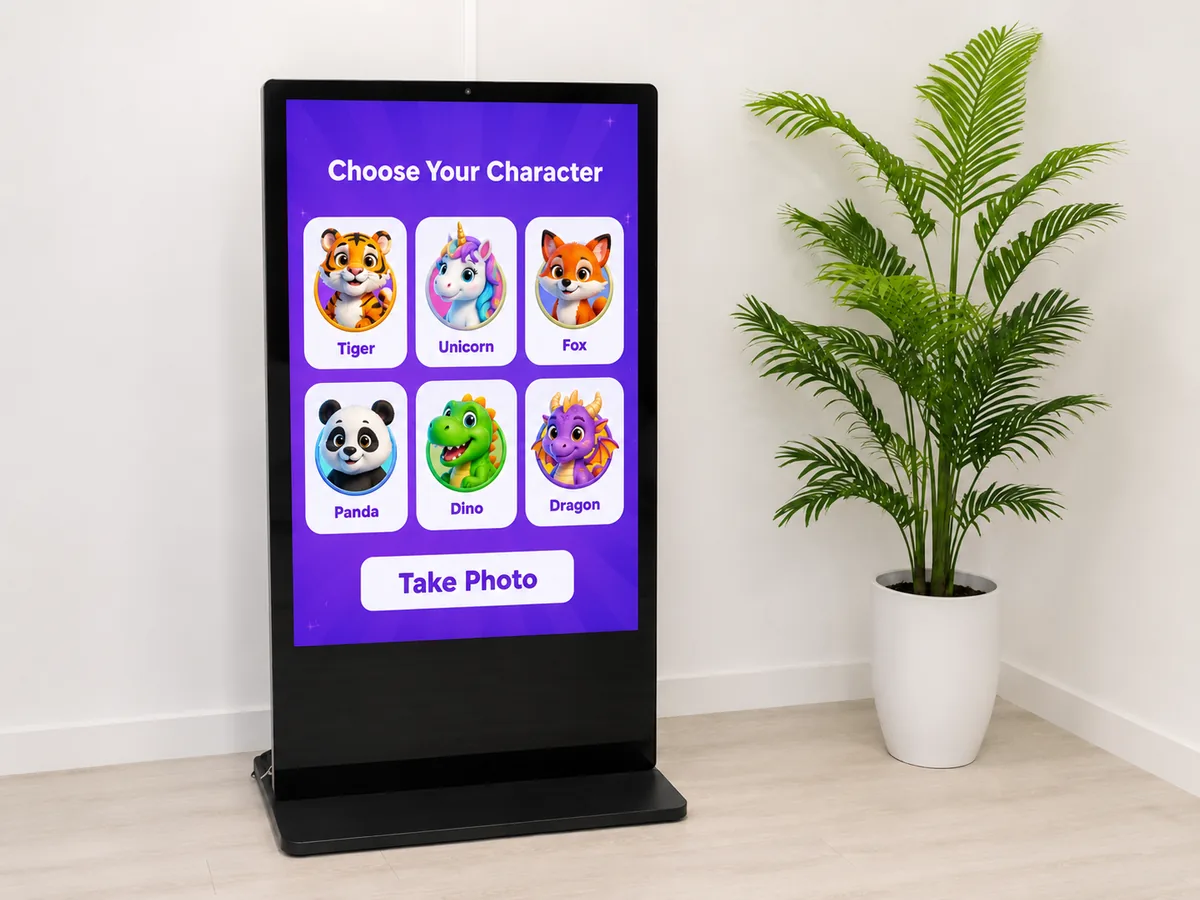 AR photobooth setup