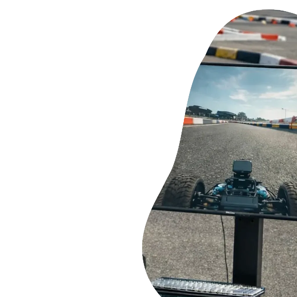 View of a FPV RC Car Camera