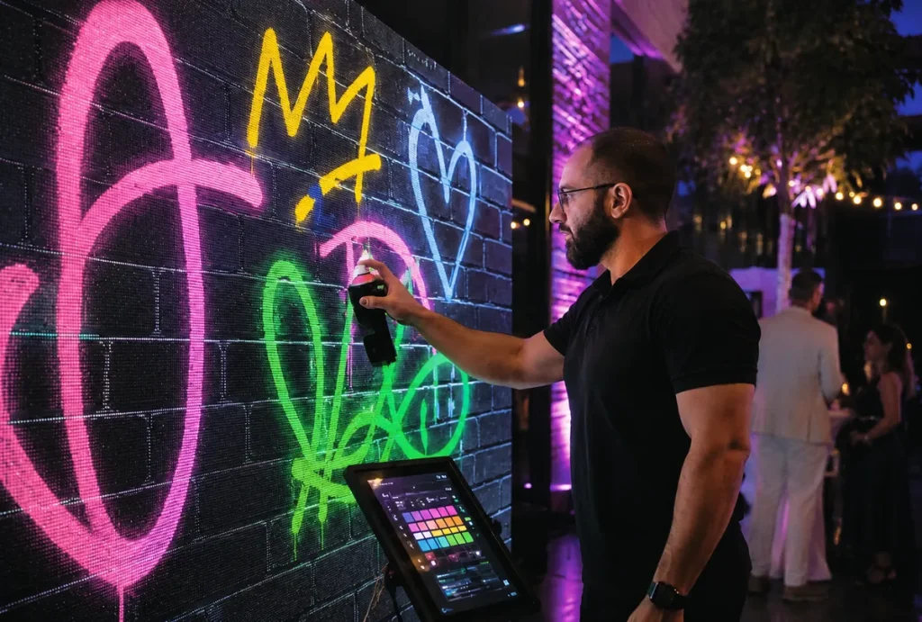 digital graffitty wall