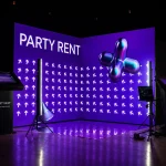 led corner photo zone