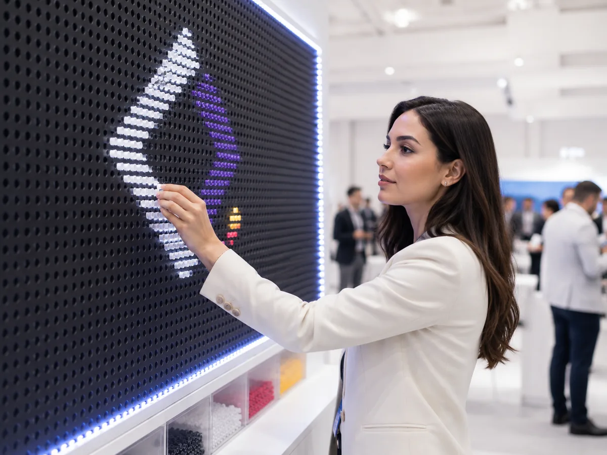 woman making mosaic