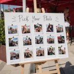 stand with photos