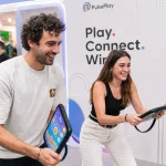 couple playing shake race