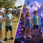 kids inside VR game
