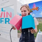 girl playing loud game