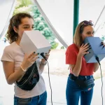 two girls playing who is louder