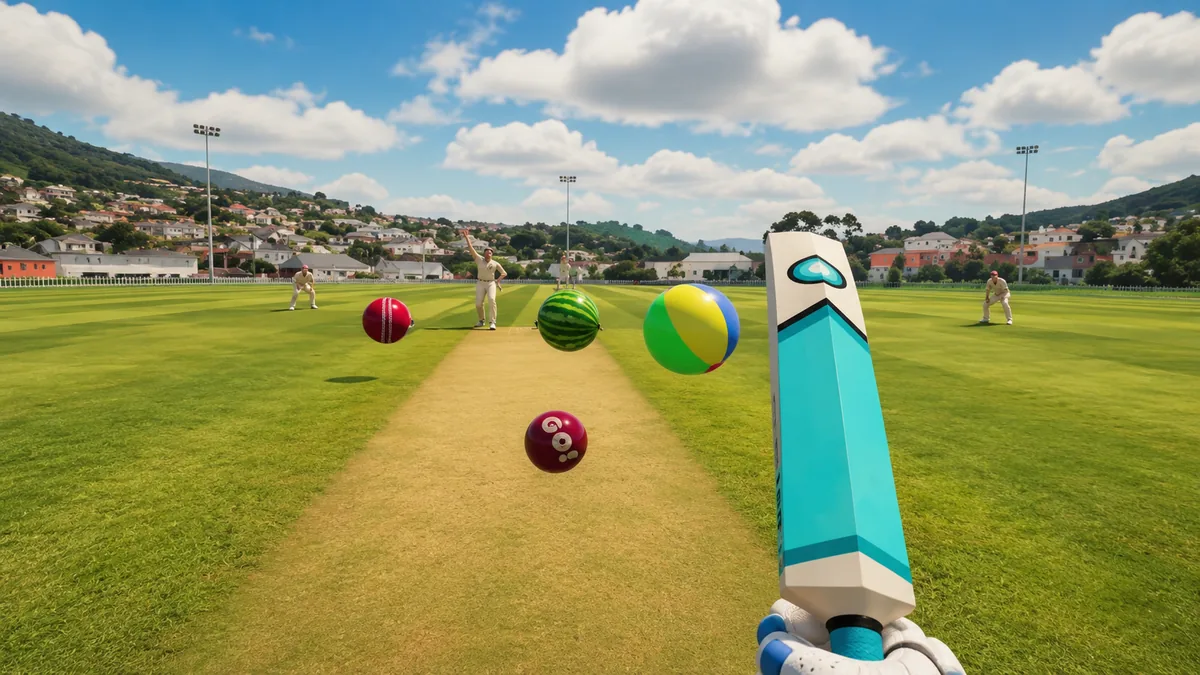 VR Cricket game inside