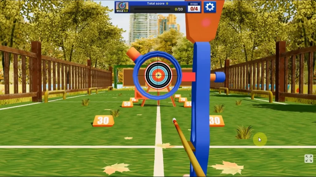 VR archery game
