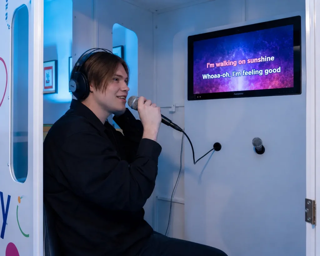 inside karaoke station