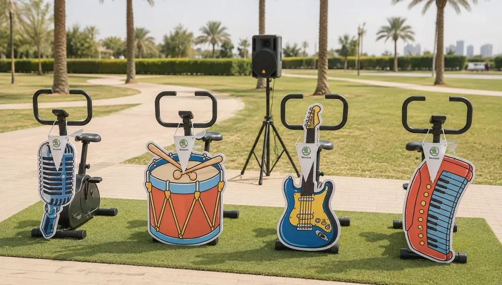 music bikes setup