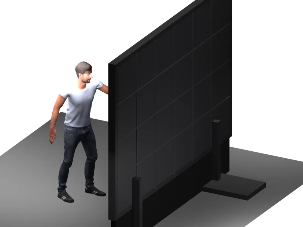 3D model - Digital Graffiti Wall